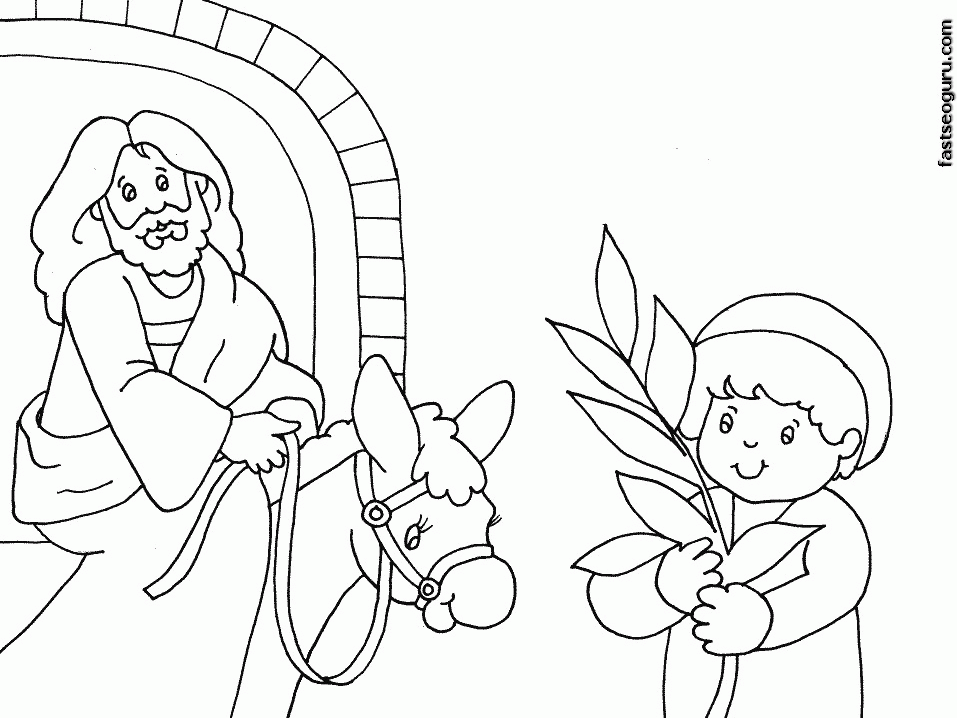 Free Coloring Pages Palm Sunday - Free Printable Coloring Pages 