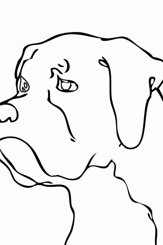 Boxer Dog Coloring Pages | download free printable coloring pages