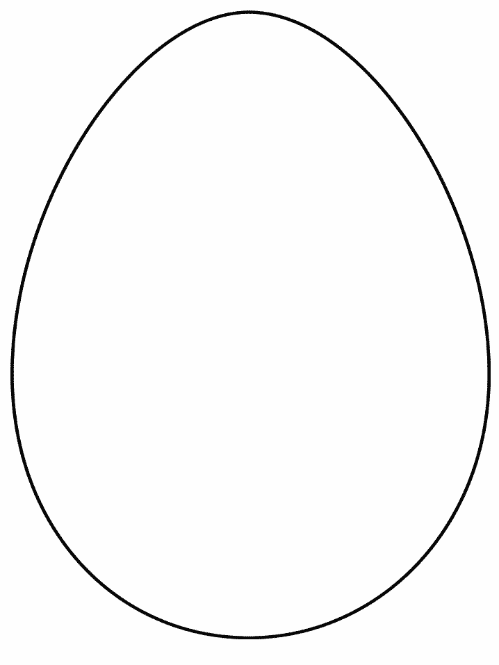 Printable Simple-shapes # Egg Coloring Pages - Coloringpagebook.com