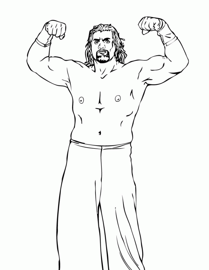 Wwe Printable Coloring Pages | 99coloring.com