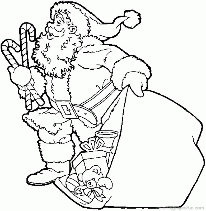 Christmas Santa Claus Coloring Pages 76 | Free Printable Coloring 
