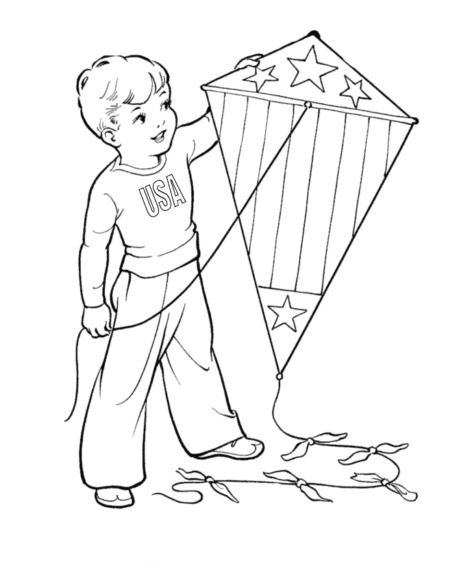 Kite Coloring Pages Free Print Httppic2flycomkitecoloringpages 