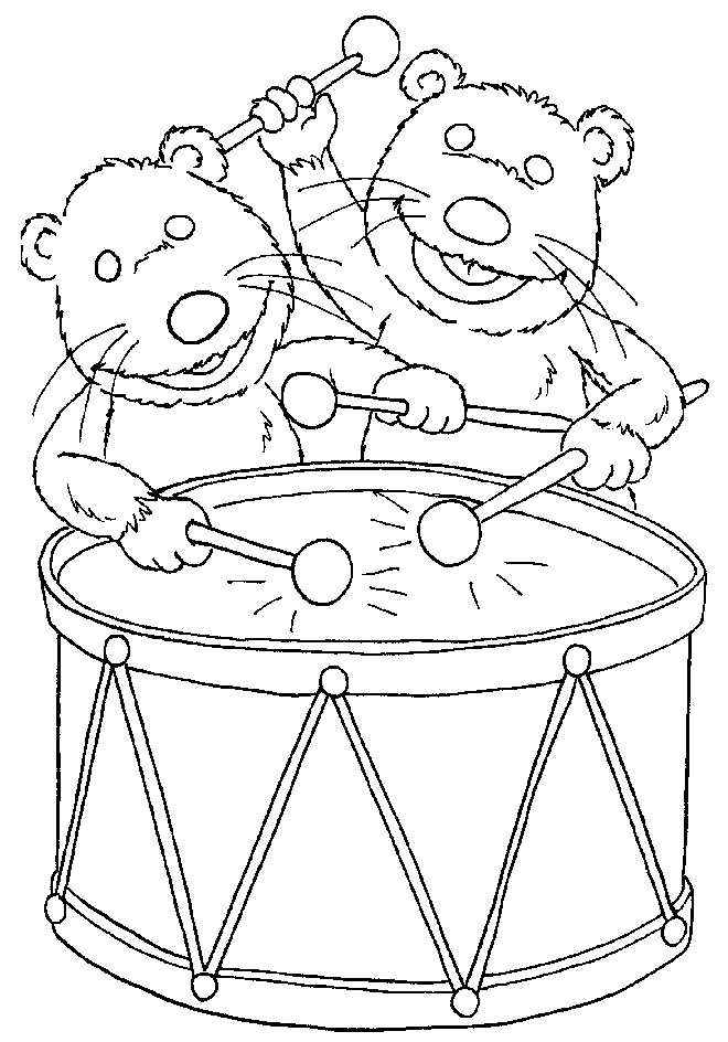 Bear in the Big Blue House Colouring Pages