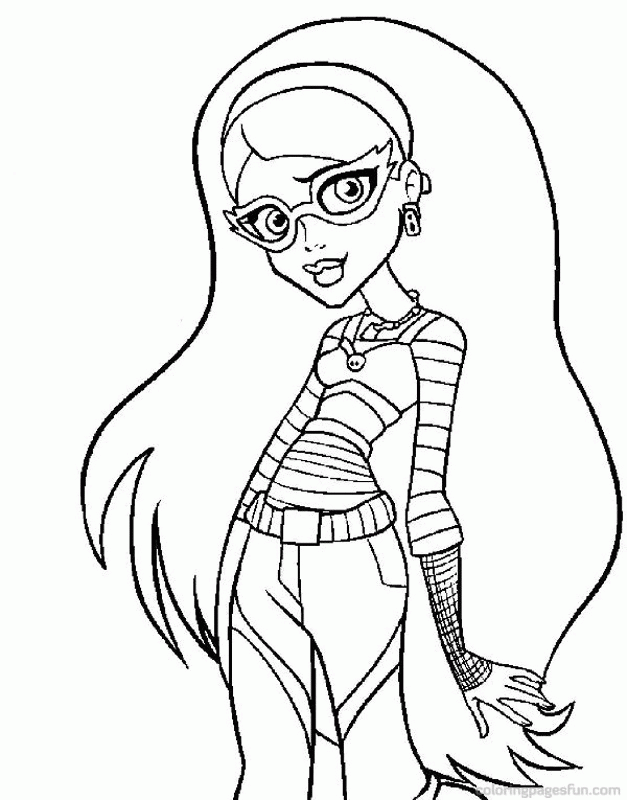 Monster High | Free Printable Coloring Pages – Coloringpagesfun 