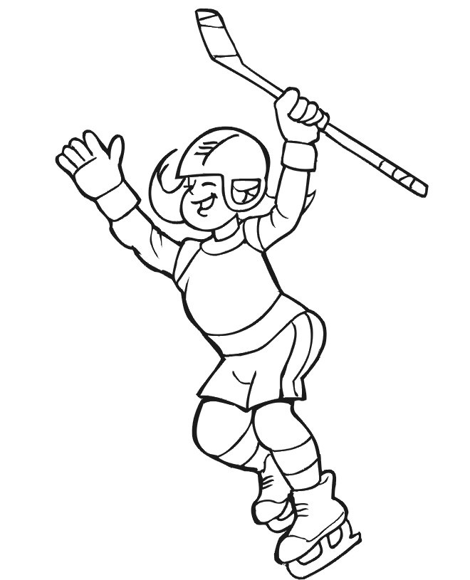Free Printable Hockey Coloring Pages For Kids