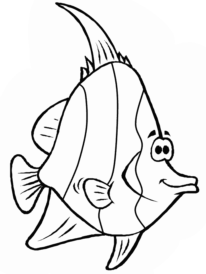 Printable Fish 6 Animals Coloring Pages - Coloringpagebook.com