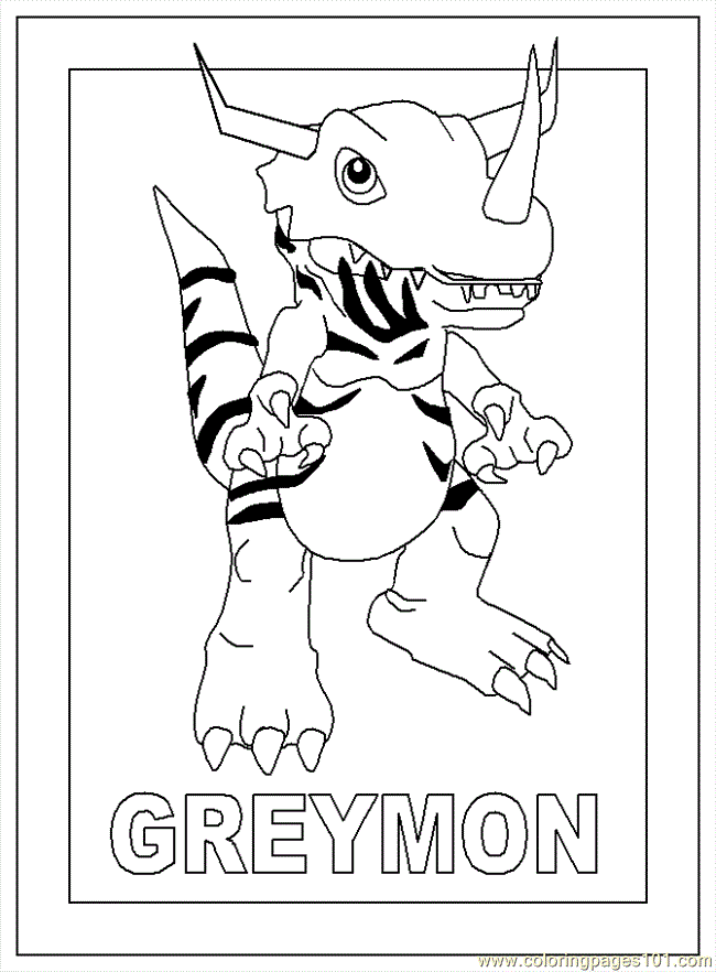 coloring page digimon pages - Quoteko.