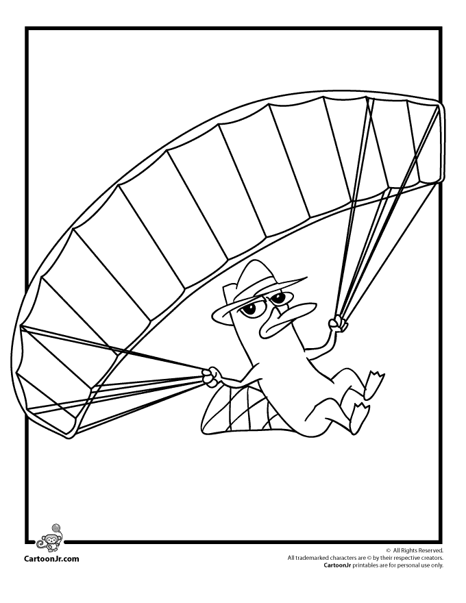Agent P Coloring Pages - Coloring Nation