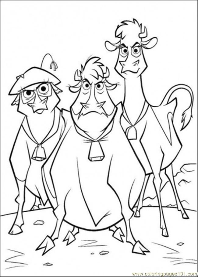 Coloring Pages Three Cows Feel Very Angry (Cartoons > Others 
