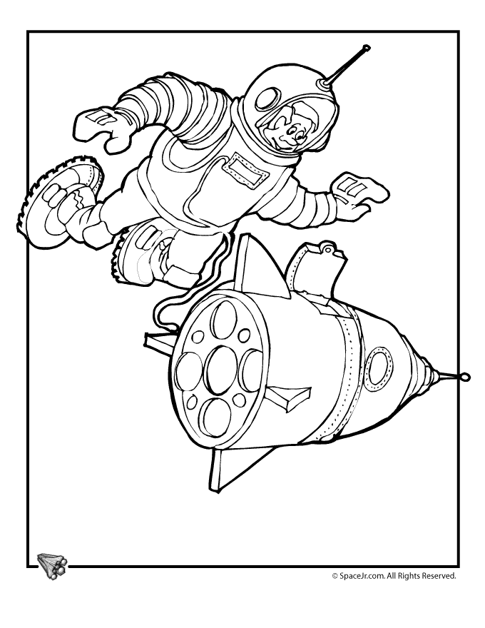25 Astronaut Coloring Pages | Free Coloring Page Site