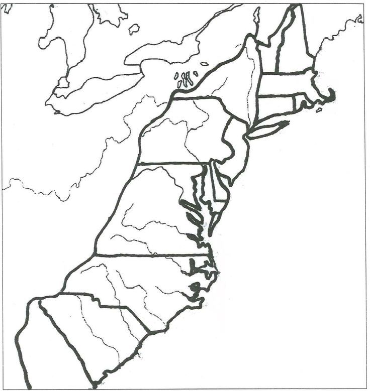 13 colonies coloring page | Social Studies