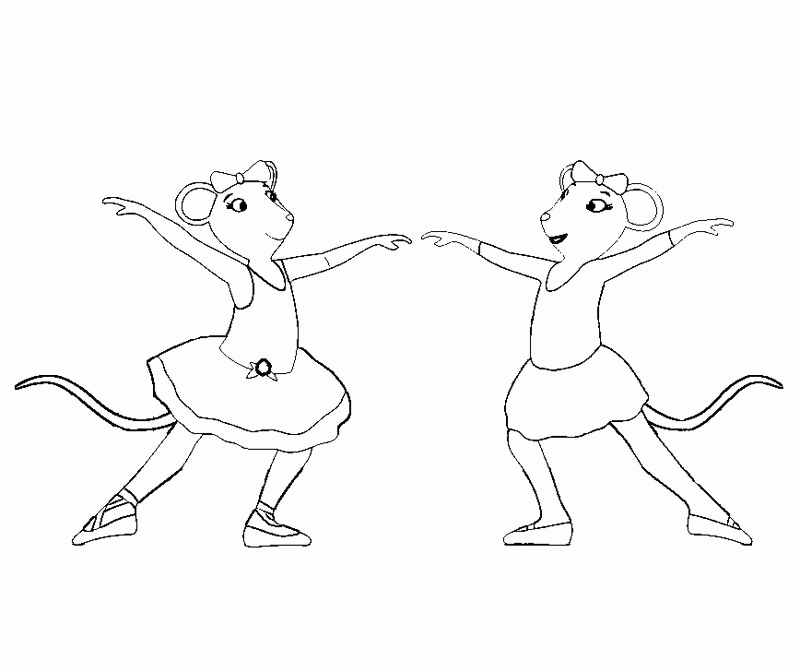 angelina ballerina coloring pages - Quoteko.