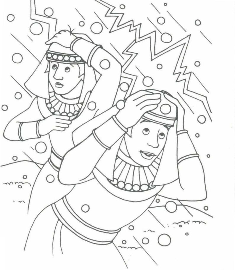 jethro and moses Colouring Pages