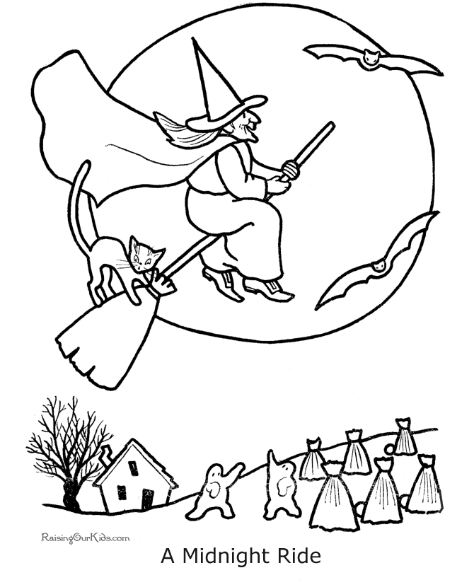Halloween Coloring Pages Printables Images & Pictures - Becuo