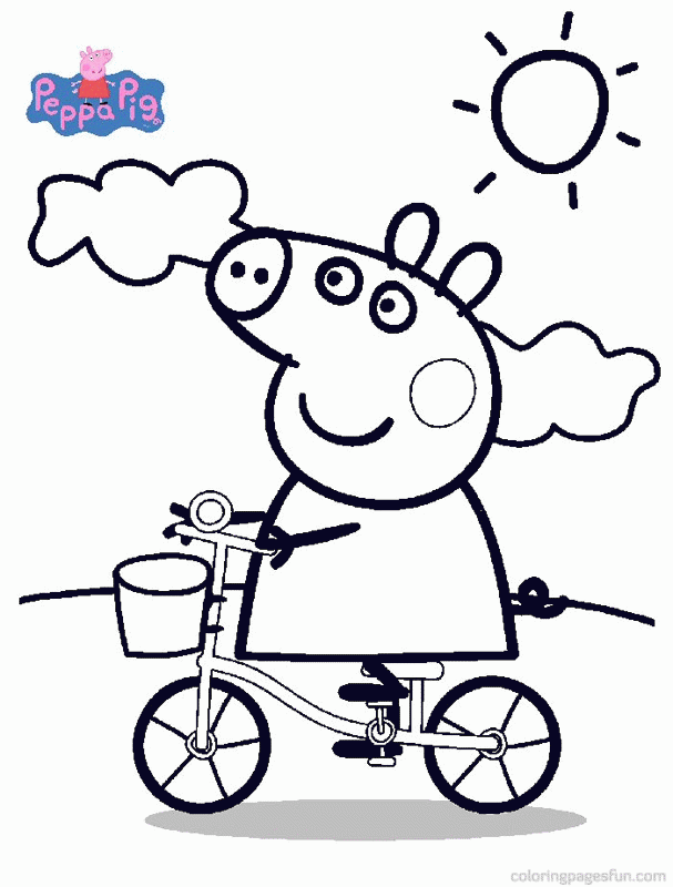 Peppa Pig Coloring Pages 5 | Free Printable Coloring Pages 