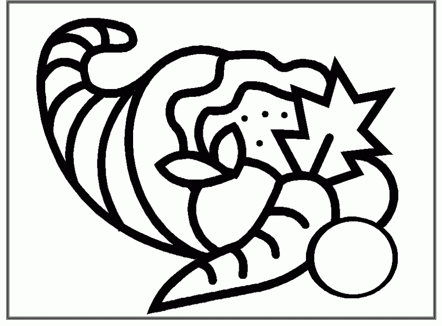 Cornucopia Coloring Pages | Coloring Pages