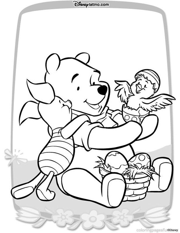 Easter Disney Character Coloring Pages 4 | Free Printable Coloring 