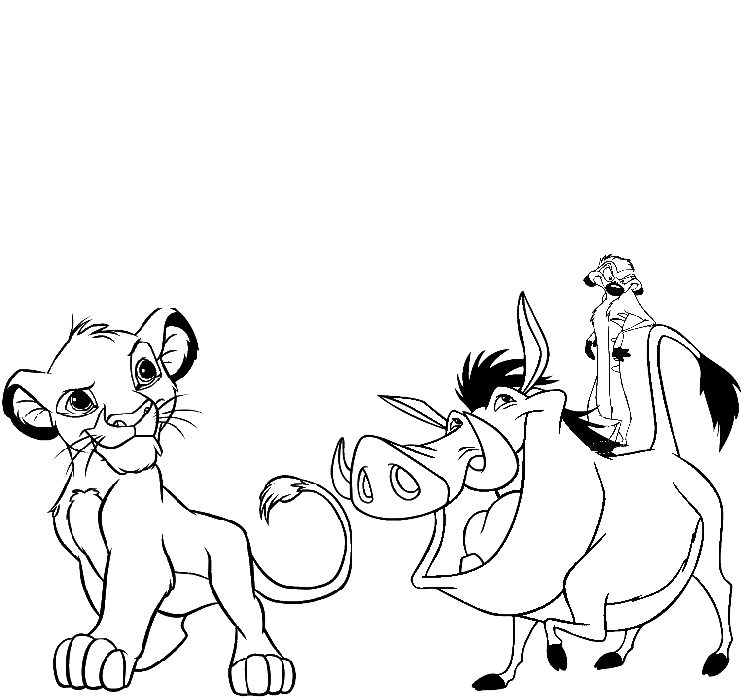 lion king kula 2 Colouring Pages (page 3)