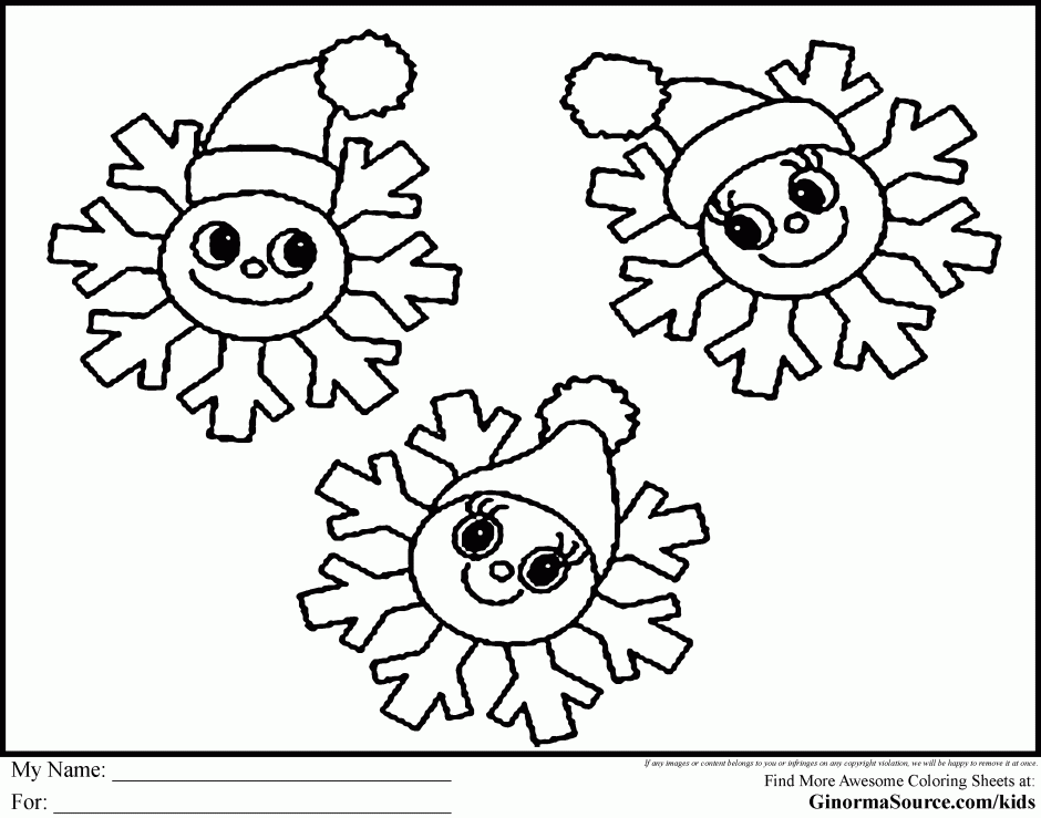 Snowflake Mandala Lg Snowflakes Coloring Pages Printable 290365 