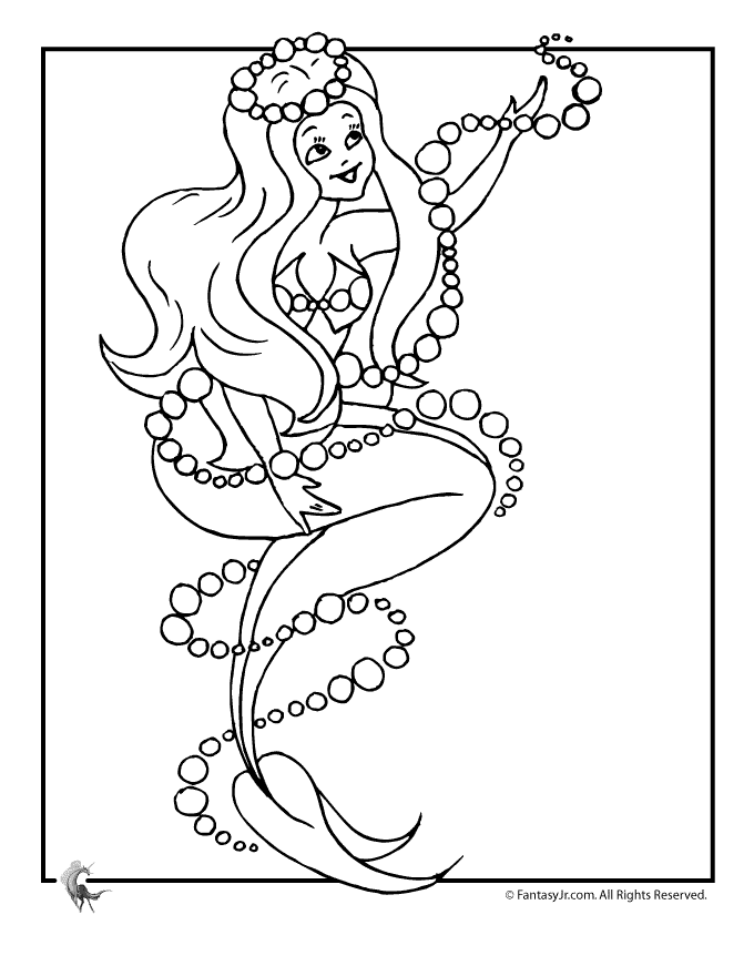 Cartoons Coloring Pages: Barbie In a Mermaid Tale Coloring Pages