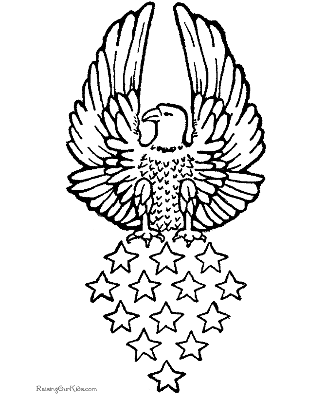 Printable Eagle Drawings and coloring pages -010