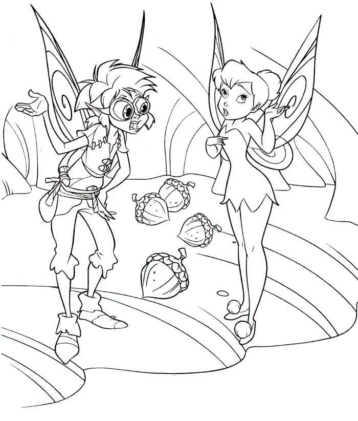 Tinkerbell Coloring Sheets