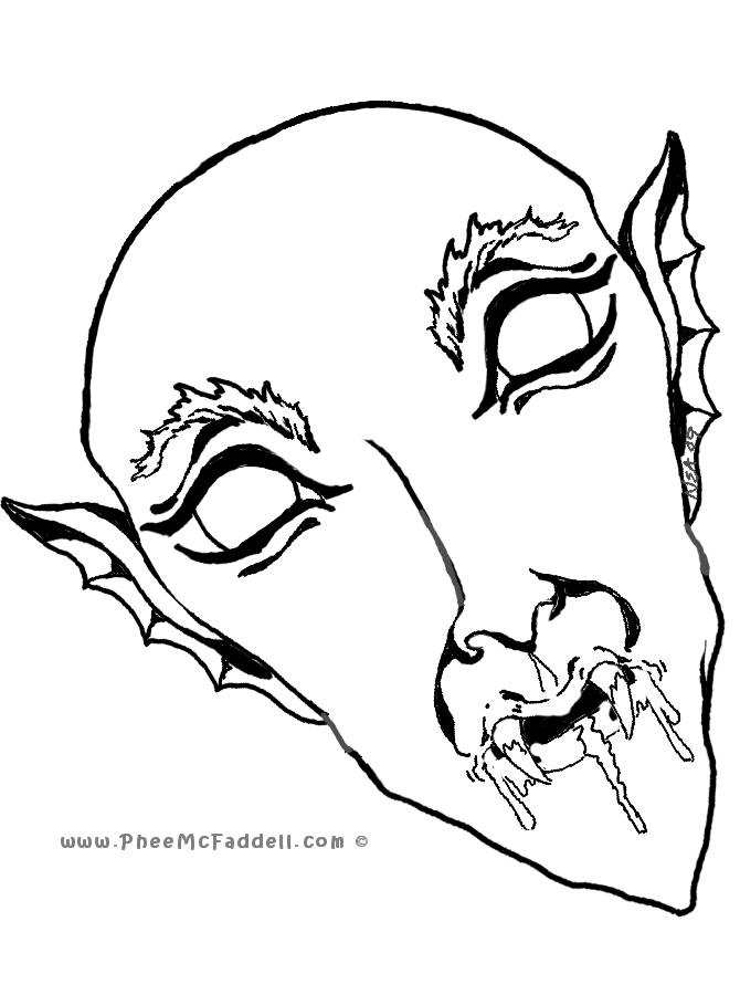 gothic vampire Colouring Pages (page 3)