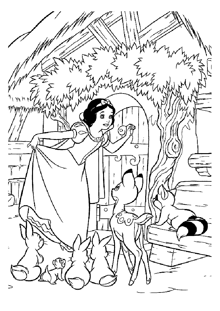 printable snow white coloring pages | Maria Lombardic