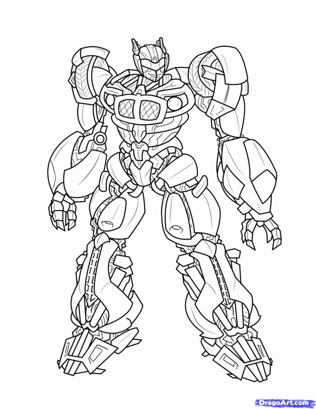 Transformer Bumblebee Coloring Pages Coloring Book Area Best 
