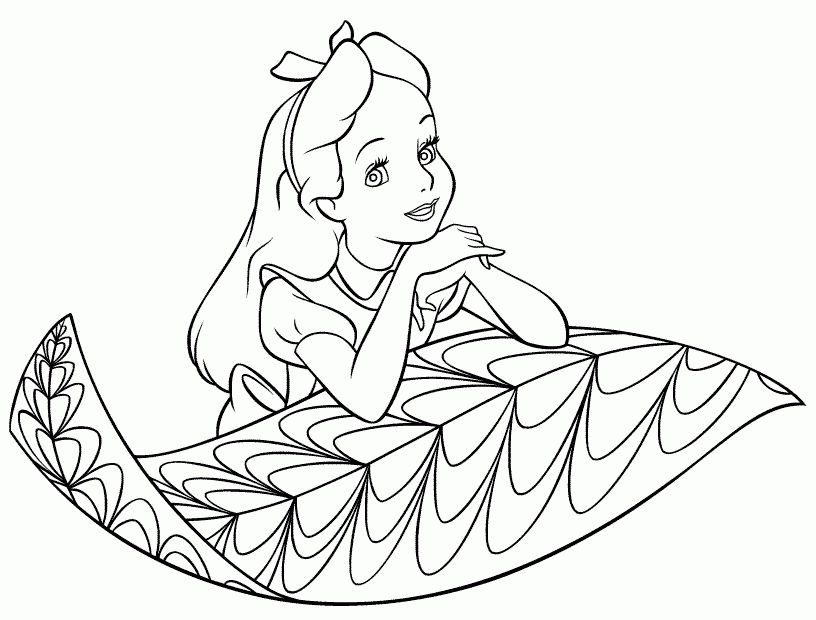 alice wonderland Colouring Pages (page 3)