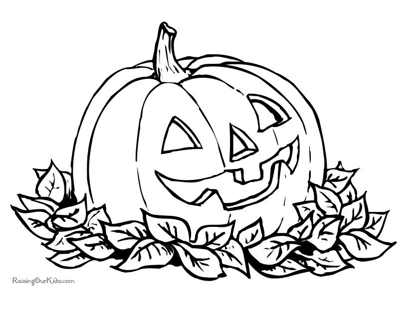 Pumpkin Halloween Coloring Pages - 005