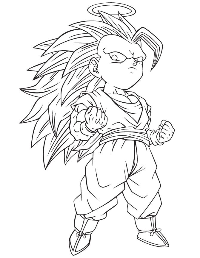 goku ssj3 coloring pages - Clip Art Library