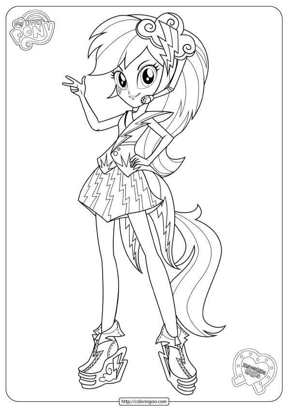 MLP Equestria Girls Rainbow Rocks Coloring Pages | My little pony coloring, Coloring  pages for girls, My little pony unicorn