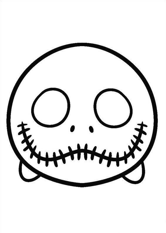 Kids-n-fun.com | Coloring page Tsum tsum jack stellington