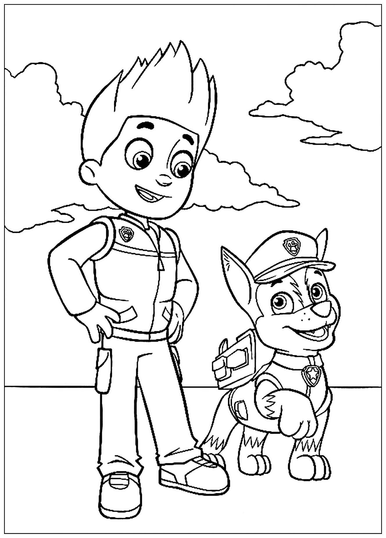 Paw patrol to print for free - Paw Patrol Kids Coloring Pages