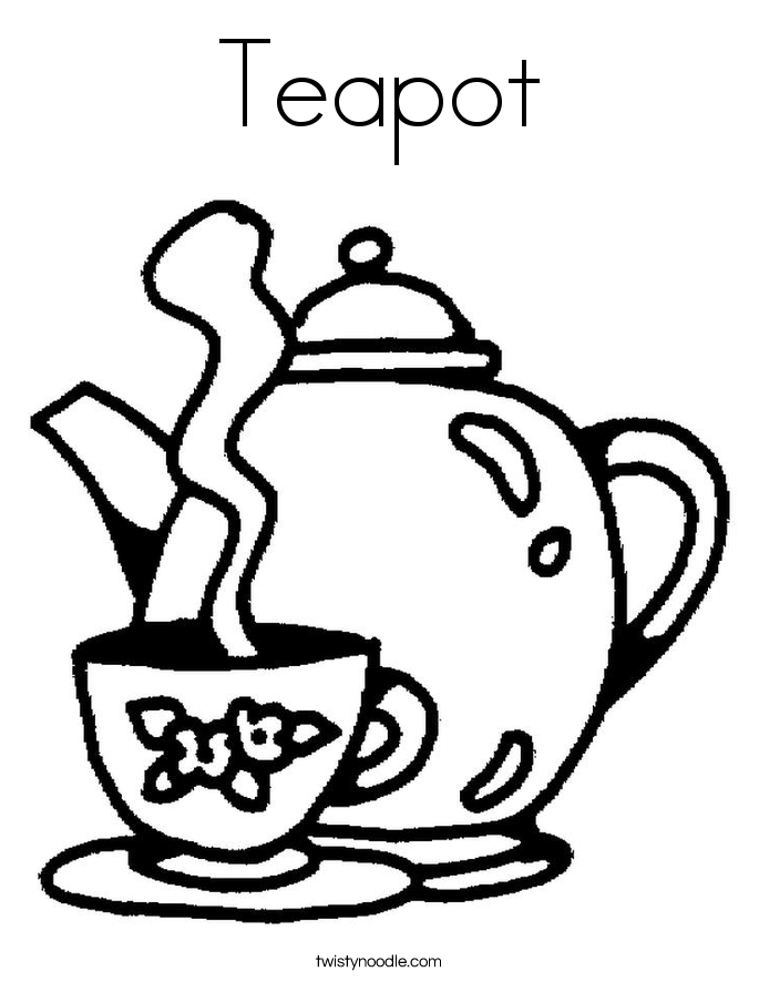Free Teapot Coloring Pages, Download Free Teapot Coloring Pages png images,  Free ClipArts on Clipart Library