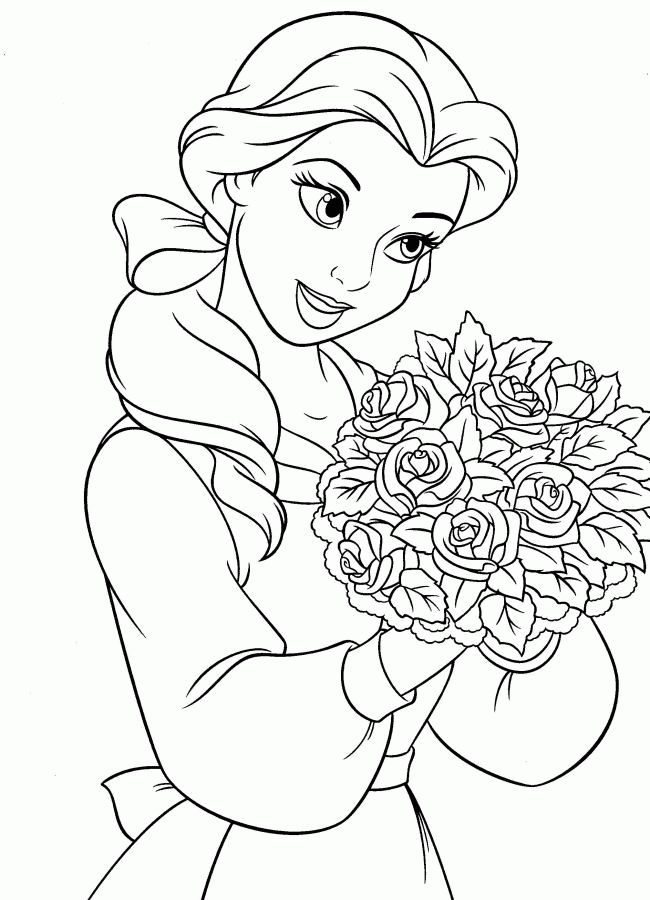 Beauty And The Beast Coloring Pages Landscape - Coloring Pages For ...