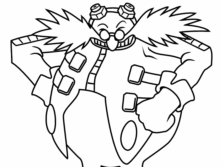 Dr Eggman coloring page - Coloring Pages 4 U