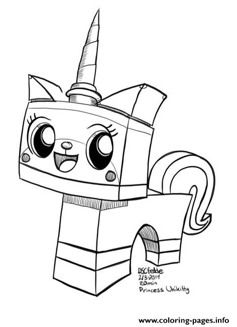 Unicorn Unikitty 3d Coloring Pages Printable