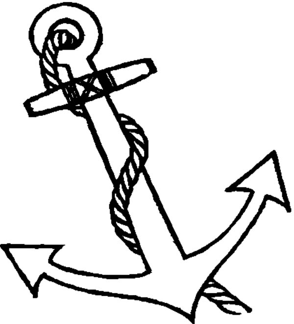 Boat Anchor Coloring Pages : Bulk Color