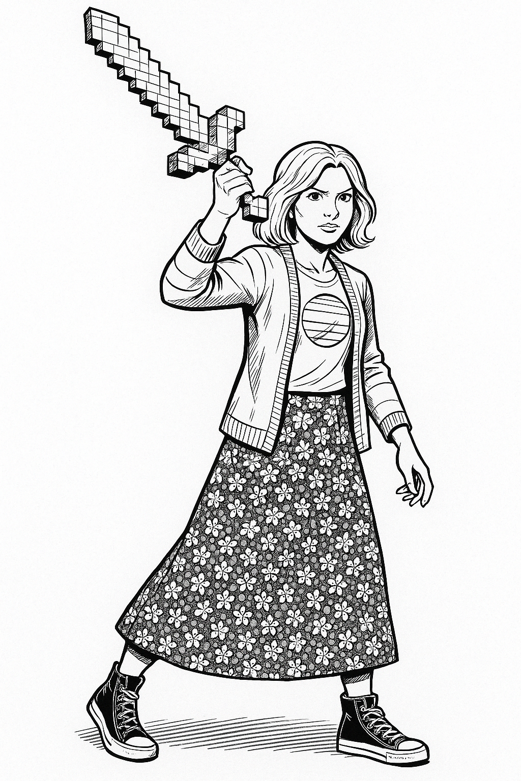 A Minecraft Movie - Natalie coloring page