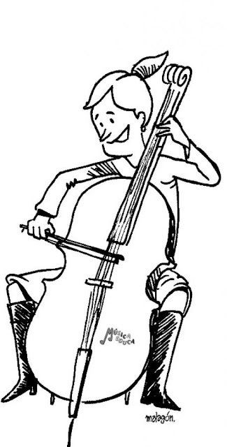 CELLO COLORING PAGES