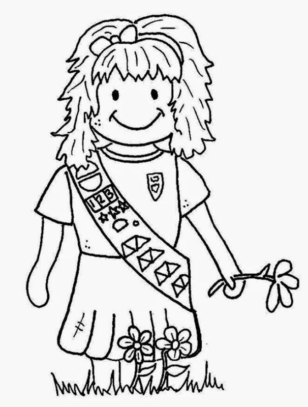 Girl Scout Coloring Sheets | Free Coloring Sheet