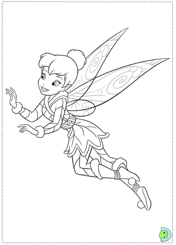 Tinkerbell in The Secret of the Wings coloring pages- DinoKids.org