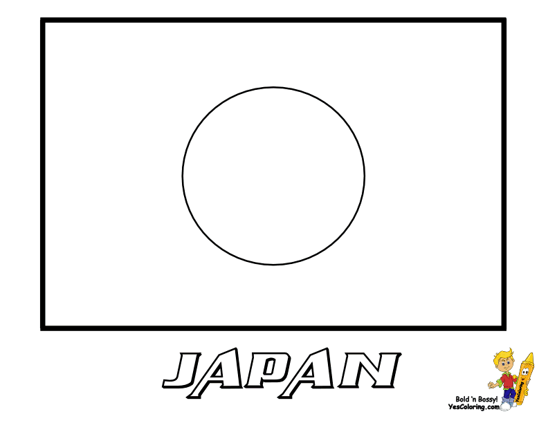 Japan Flag Coloring Page. japan coloring pages just another ...