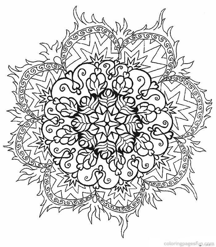 Free Printable Mandalas Coloring Pages Adults | Free Coloring Pages