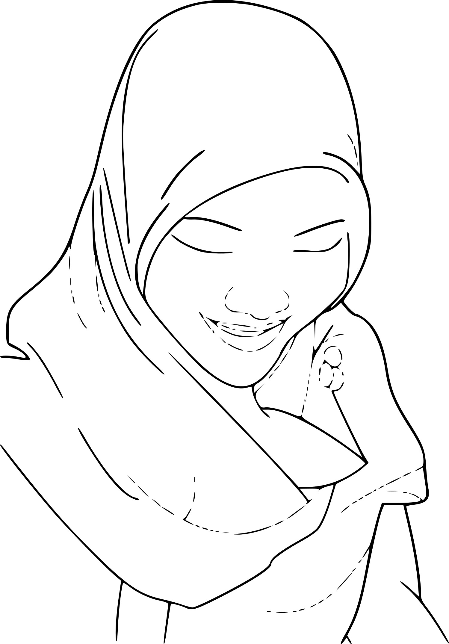 Hijab coloring page - free printable coloring pages on coloori.com
