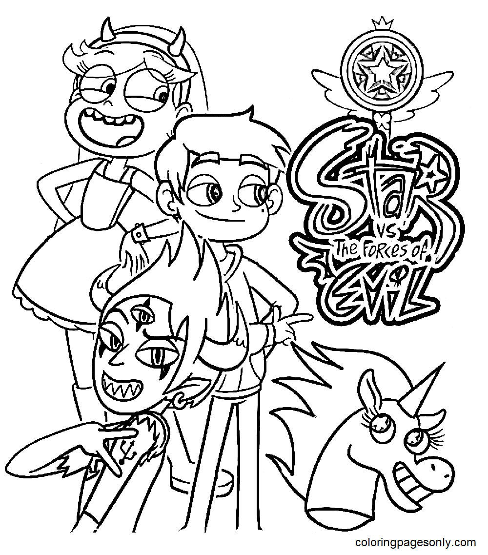 Star vs. the Forces of Evil Coloring Pages - Coloring Pages For Kids And  Adults
