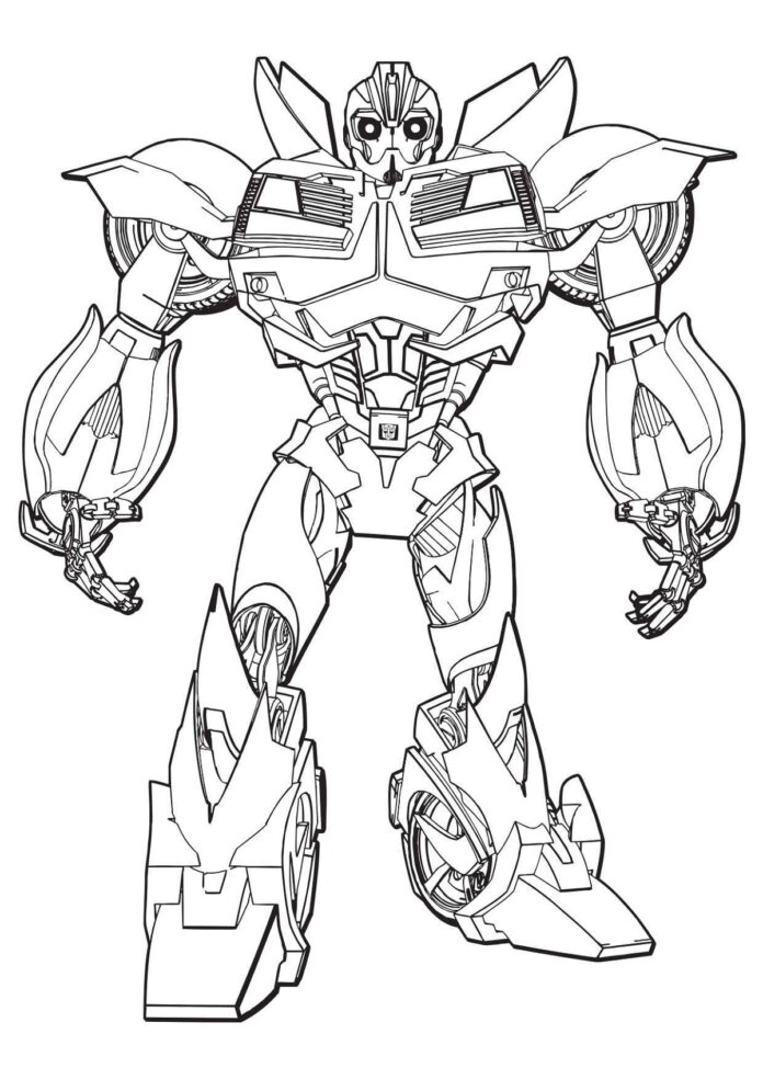 Transformers robot bumblebee coloring book to print and online