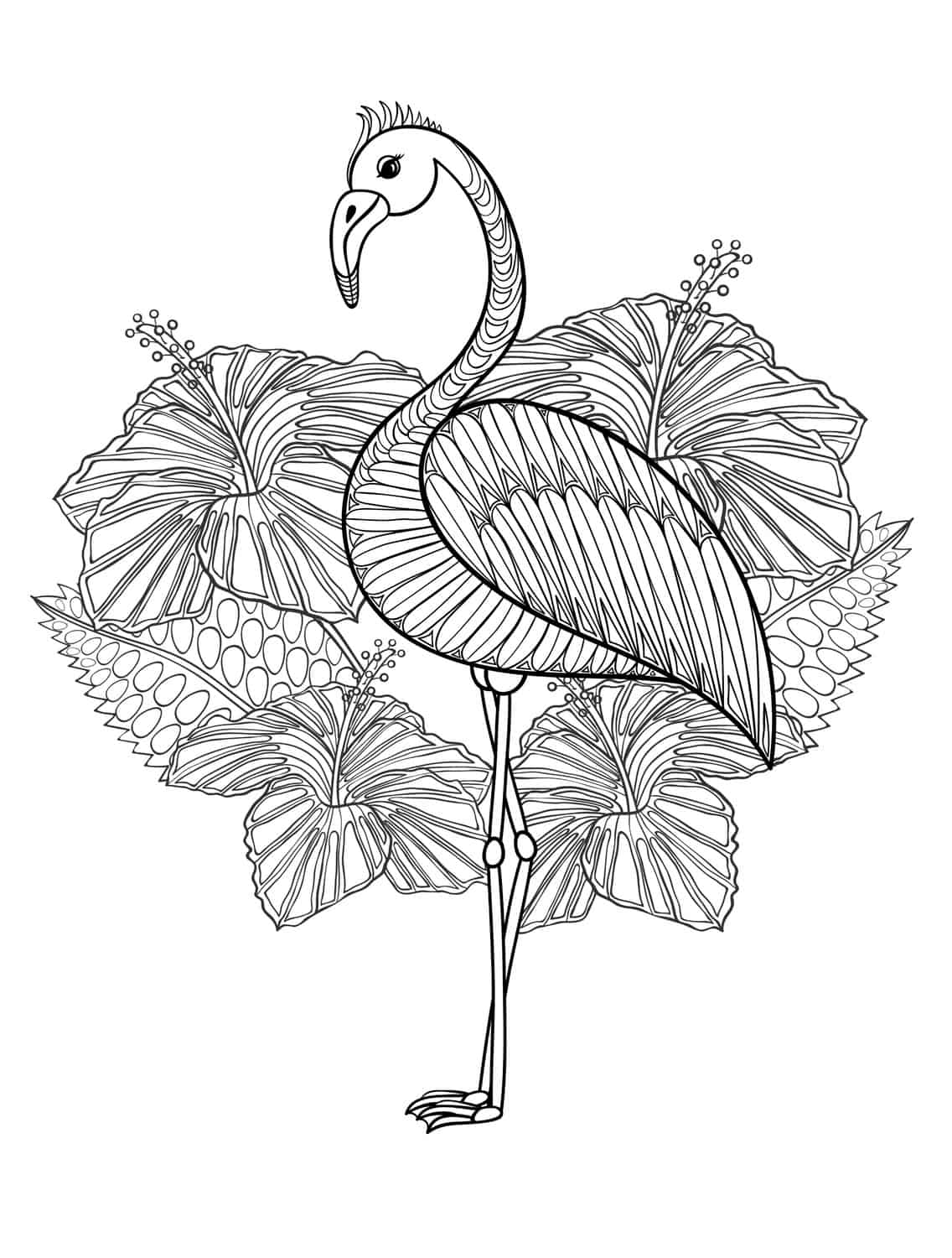 Coloring pages ideas : Extraordinary Flamingo Coloring Pages ...